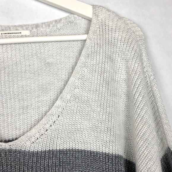 Anthropologie Ribbed Color Block Slouchy Sweater L - Picture 9 of 14